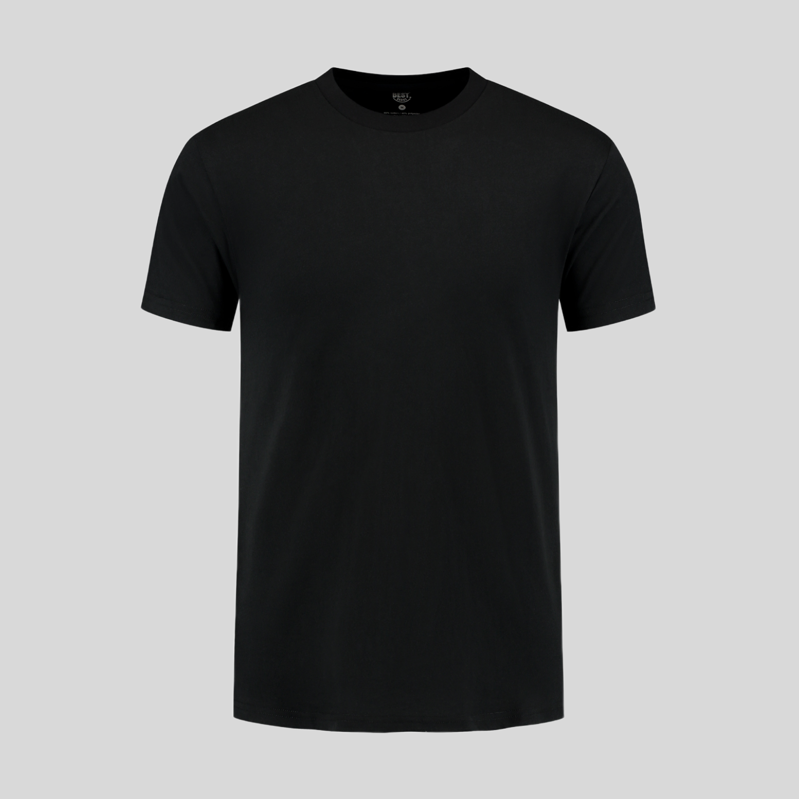 Zwart Ronde Hals T-shirt