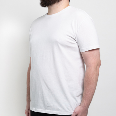 Wit Ronde Hals T-shirt