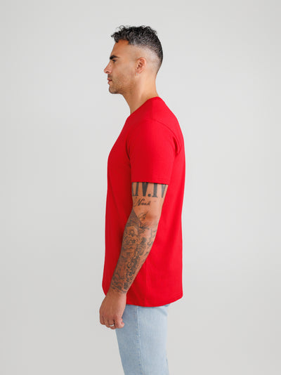 Red Crew Neck
