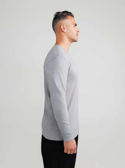 Melange Gray Long Sleeve