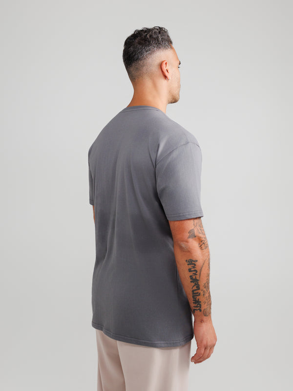 Dark Grey V-Hals T-shirt