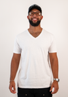 Wit V-Hals T-Shirts