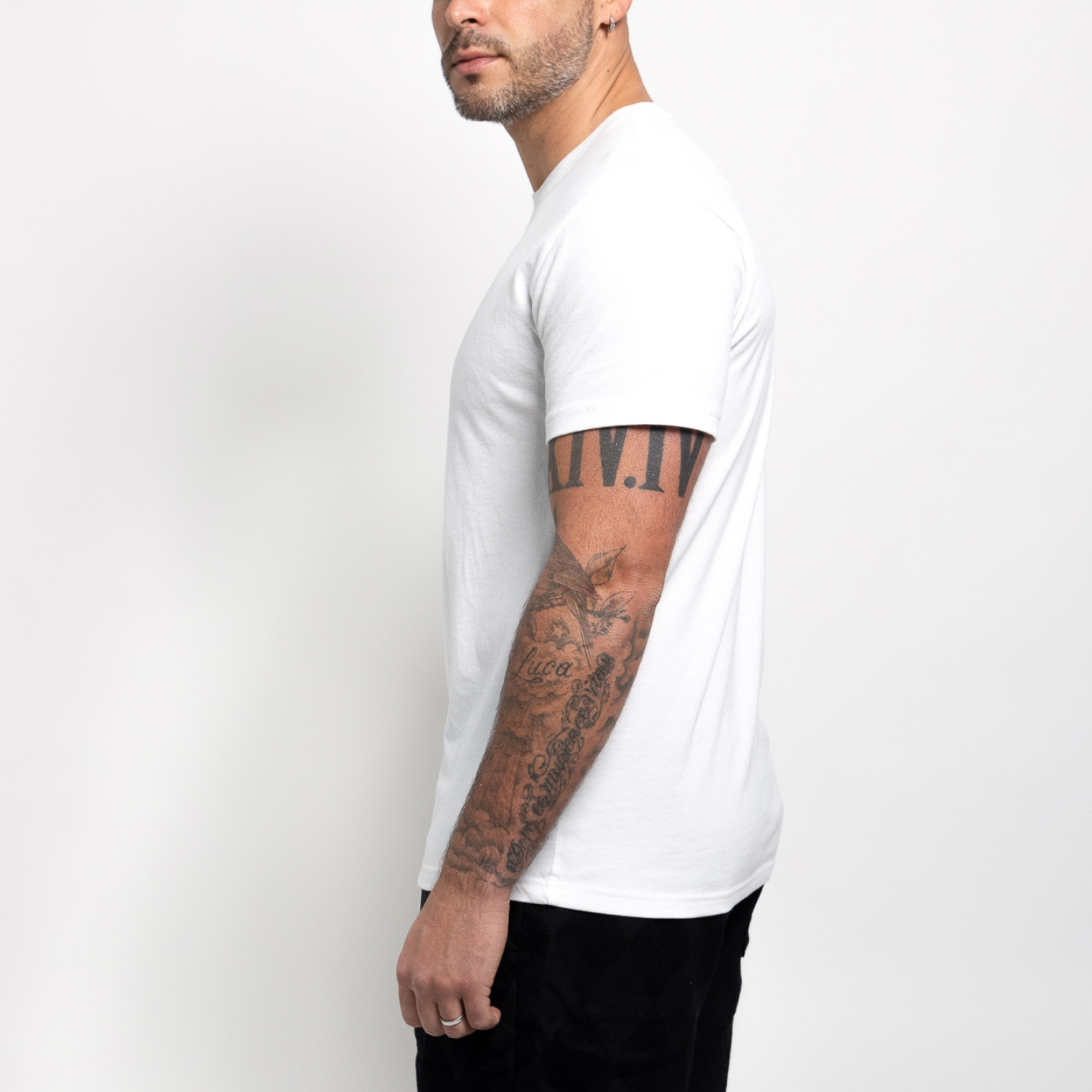 Wit Ronde Hals T-shirt