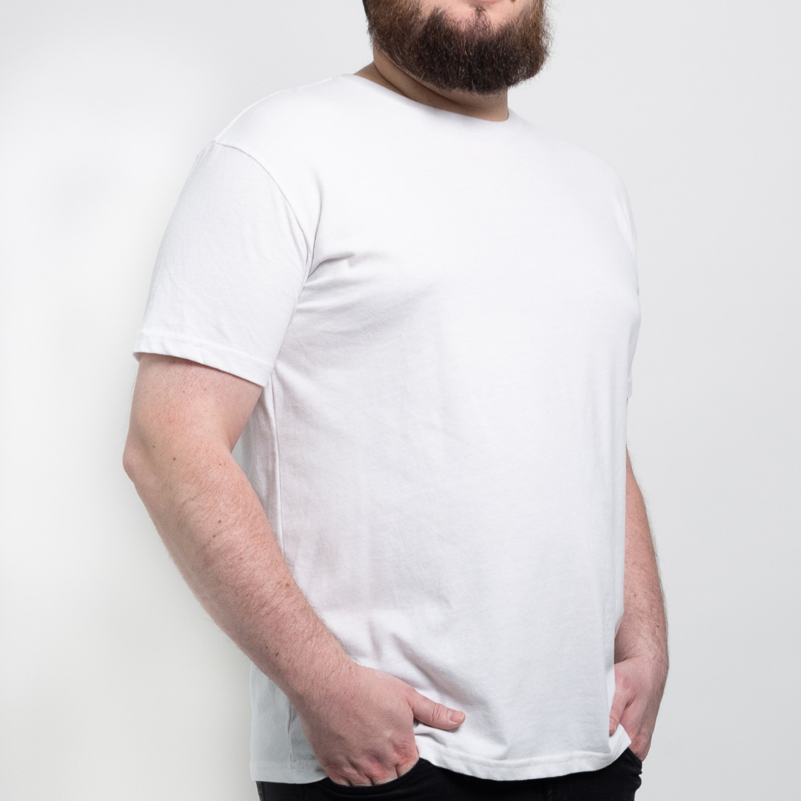 Wit Ronde Hals T-shirt
