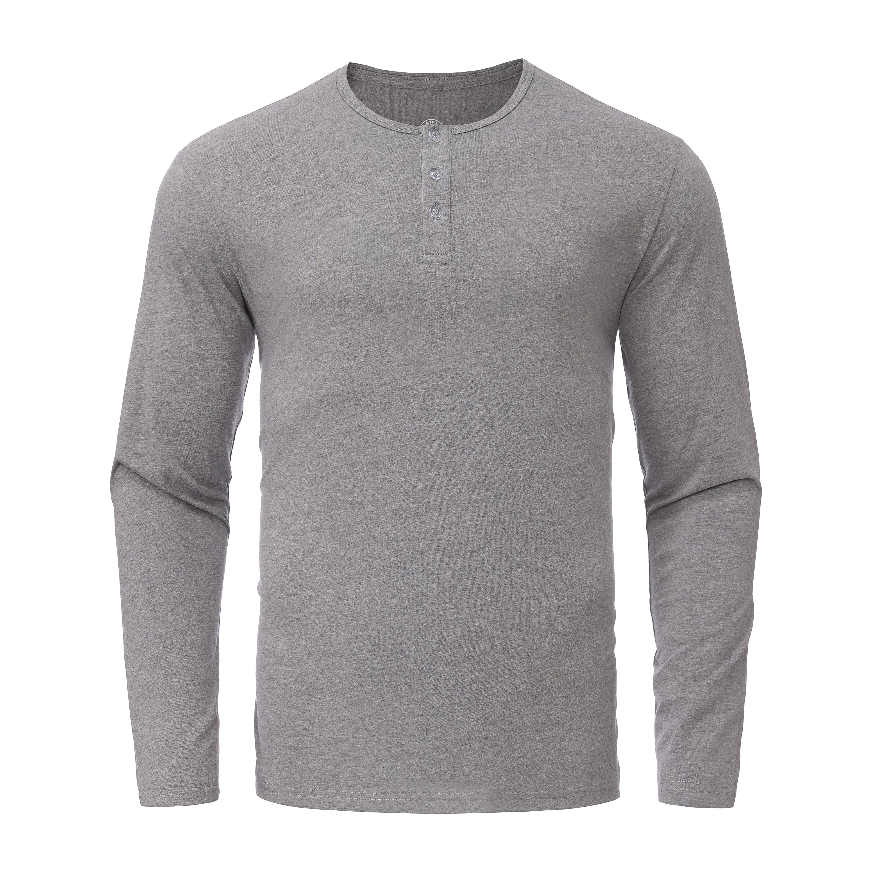 Melange Gray Henley