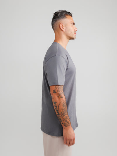 Dark Grey V-Hals T-shirt